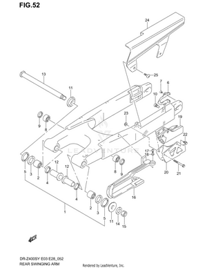 Rear Swinging Arm Schematic