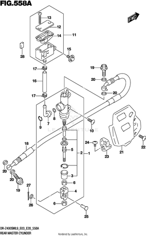 Rear Master Cylinder Schematic
