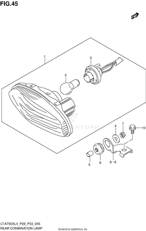 Rear Combination Lamp (lt-a750xl4 P33) Schematic