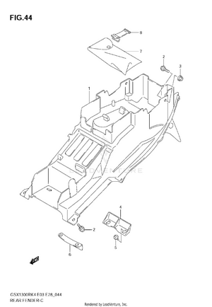 Rear Fender Schematic