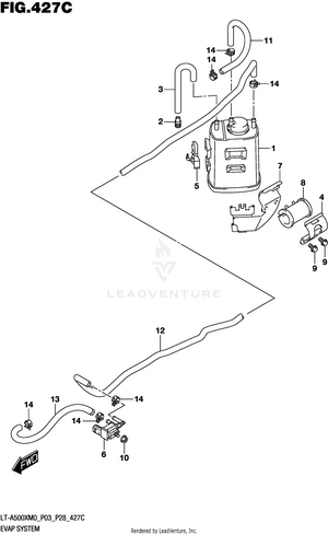 Evap System (lt-a500xpzm0 P33) Schematic