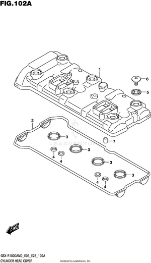 Cylinder Head Cover Schematic