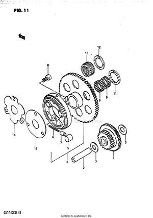 Starter Clutch Schematic