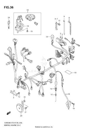 Wiring Harness (sv650k3/k4) Schematic