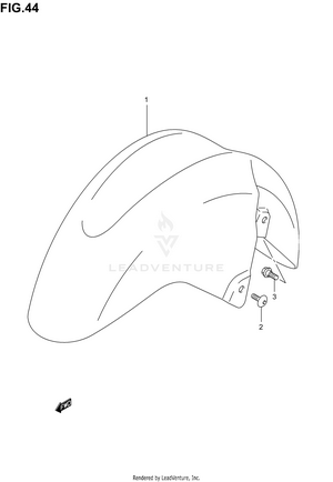 Front Fender (an400k3/k4/k5/k6) Schematic