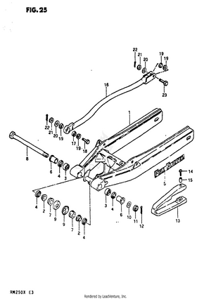 Rear Swinging Arm Schematic