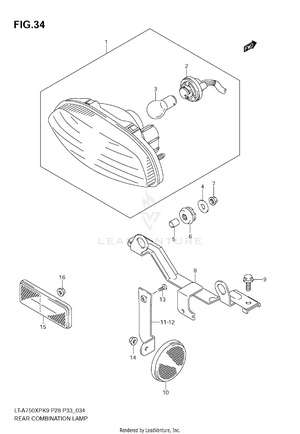 Rear Combination Lamp (e28) Schematic