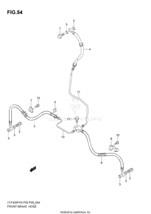 Front Brake Hose Schematic