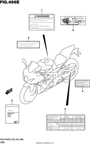 Label (gsx-r1000al8 E33) Schematic