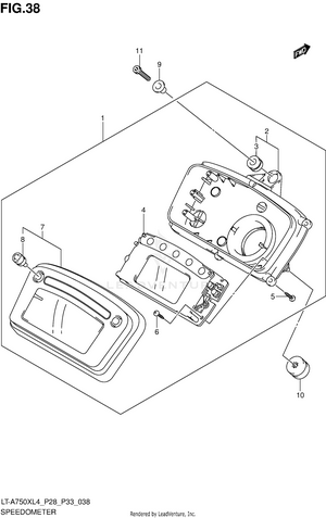 Speedometer (lt-a750xzl4 P28) Schematic