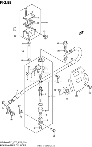 Rear Master Cylinder Schematic