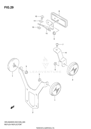 Reflex Reflector (e28) Schematic