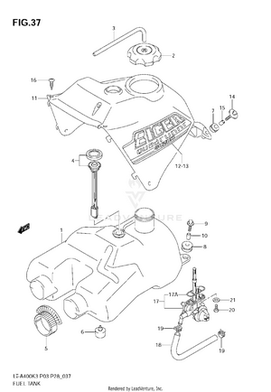 Fuel Tank (model K3) Schematic