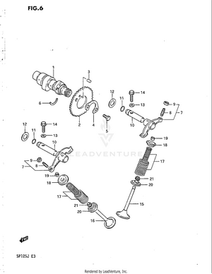 Cam Shaft - Valve Schematic