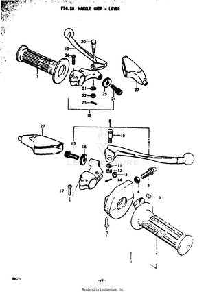 Handle Grip - Lever Schematic