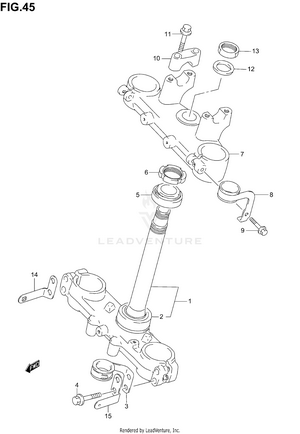 Steering Stem (e28) Schematic