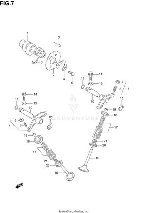 Cam Shaft/valve Schematic