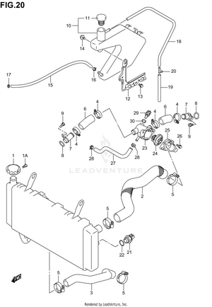Radiator Hose Schematic