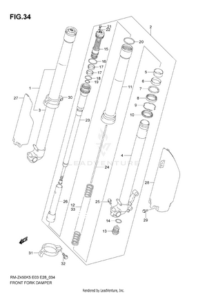 Front Damper (model K5) Schematic