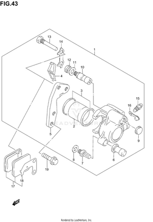 Front Caliper Schematic