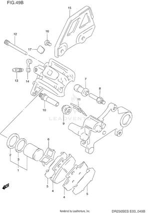 Rear Caliper (model R/s) Schematic