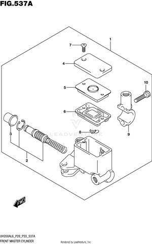 Front Master Cylinder Schematic