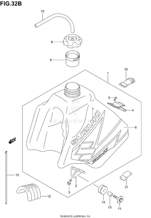Fuel Tank (model K3) Schematic