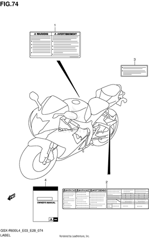 Label (gsx-r600l4 E28) Schematic