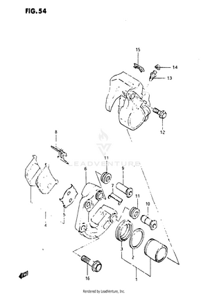 Front Calipers (model D) Schematic