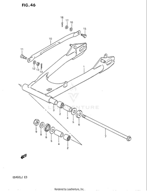 Rear Swinging Arm Schematic