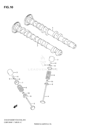 Camshaft - Valve Schematic