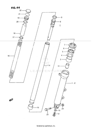 Front Damper (model J) Schematic
