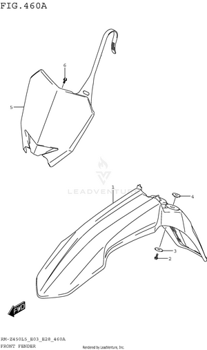Front Fender Schematic