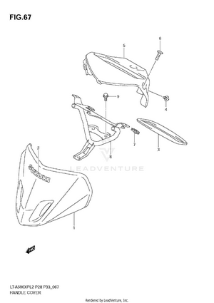 Handle Cover (lt-a500xpl2 E28) Schematic