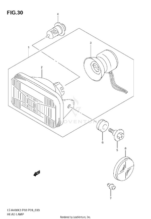 Headlamp (model K3/k4) Schematic
