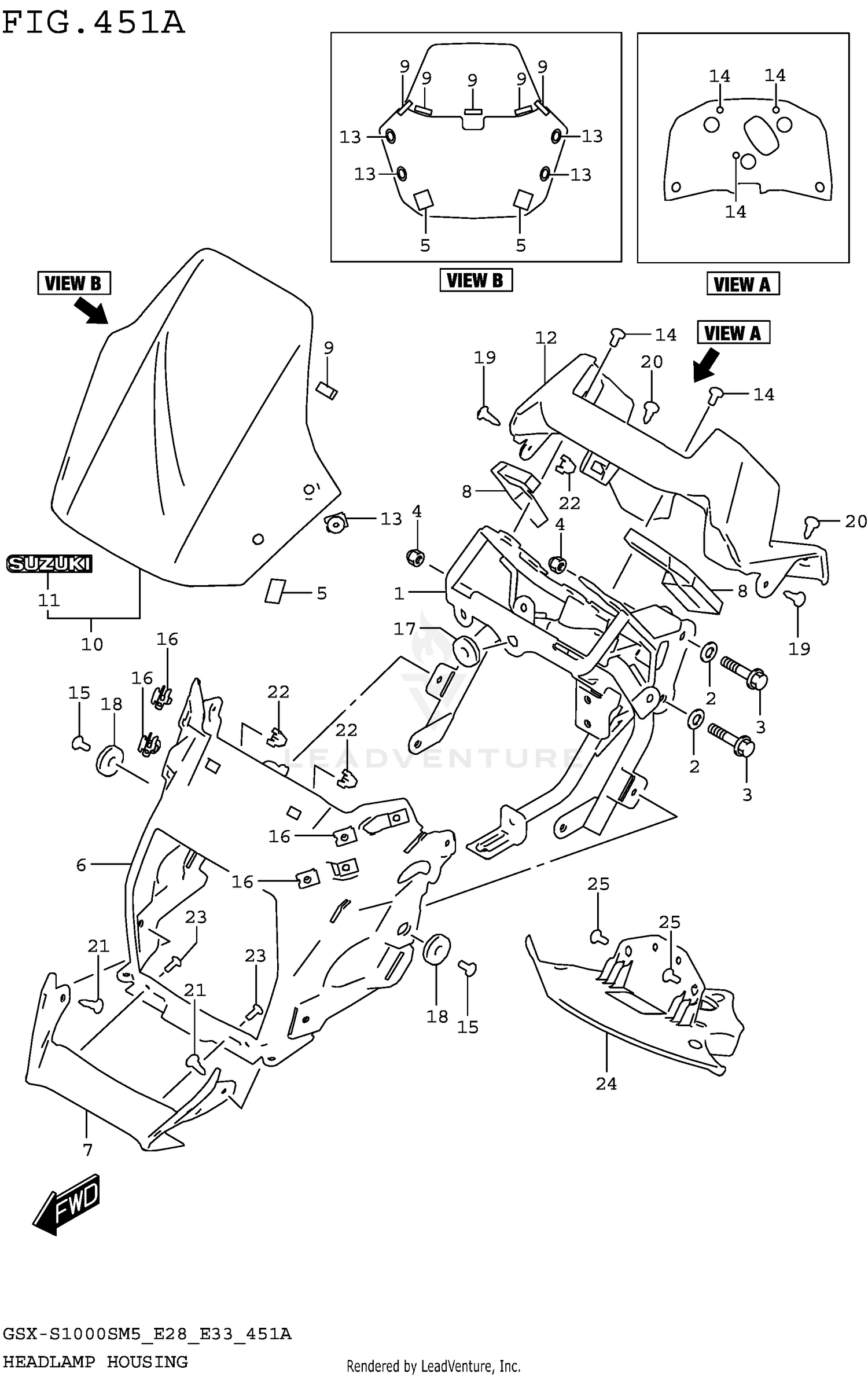 HEADLAMP HOUSING