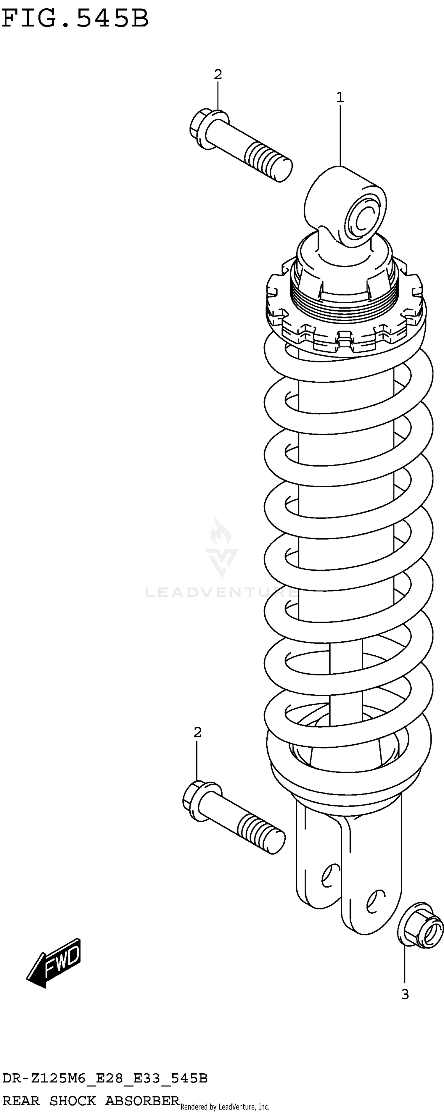 REAR SHOCK ABSORBER (DR-Z125L)