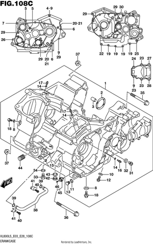 Crankcase (vl800tl5 E03) Schematic