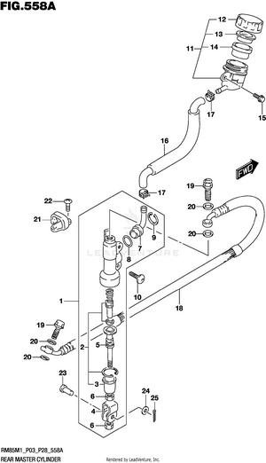 Rear Master Cylinder Schematic