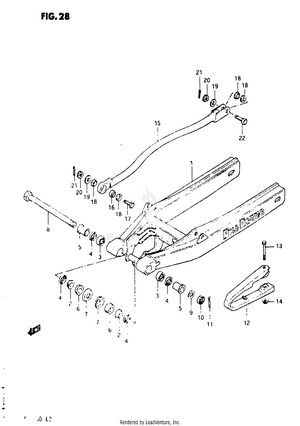 Rear Swinging Arm Schematic