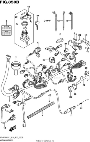 Wiring Harness (lt-a750xpbl7 P28) Schematic