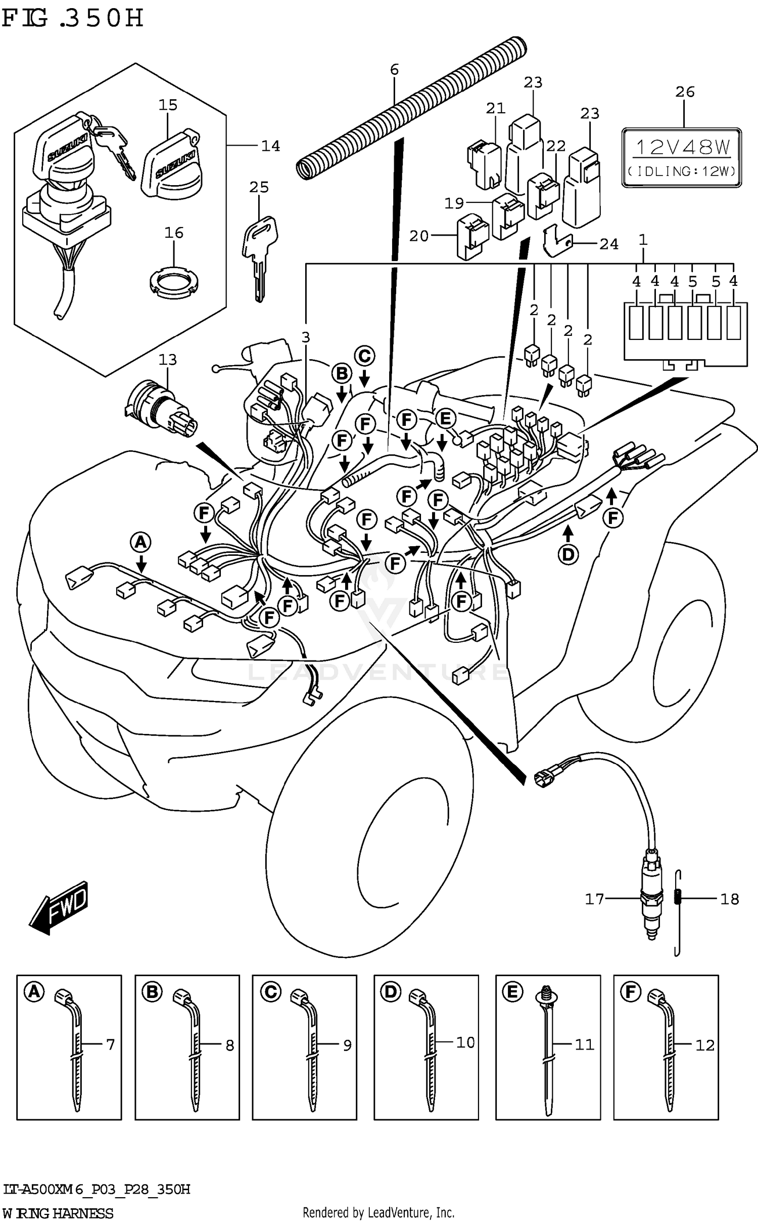 WIRING HARNESS ((LT-A500XP,LT-A500XPZ):(P03,P28))