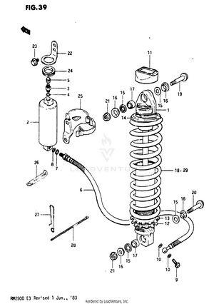 Shock Absorber (model D) Schematic
