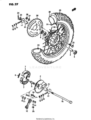 Rear Wheel Schematic