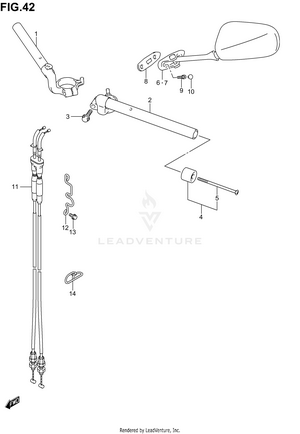 Handlebar (sv1000sk3/sk4/sk5) Schematic