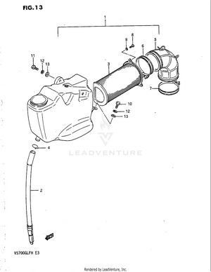 Air Cleaner (front) Schematic