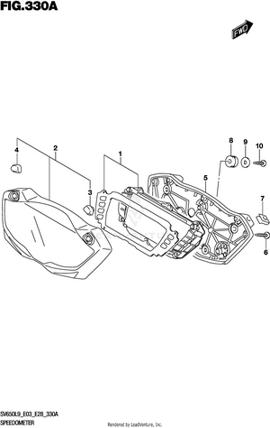 Speedometer (sv650l9 E03) Schematic