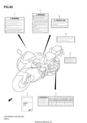 Label (gsx-r600l2 E03) Schematic