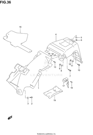 Rear Fender Schematic