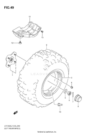 Left Rear Wheel Schematic